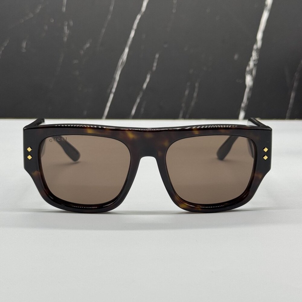 NEW GUCCI GG1262S 002 HAVANA UNISEX SUNGLASSES GUCCI - Picture 3 of 9